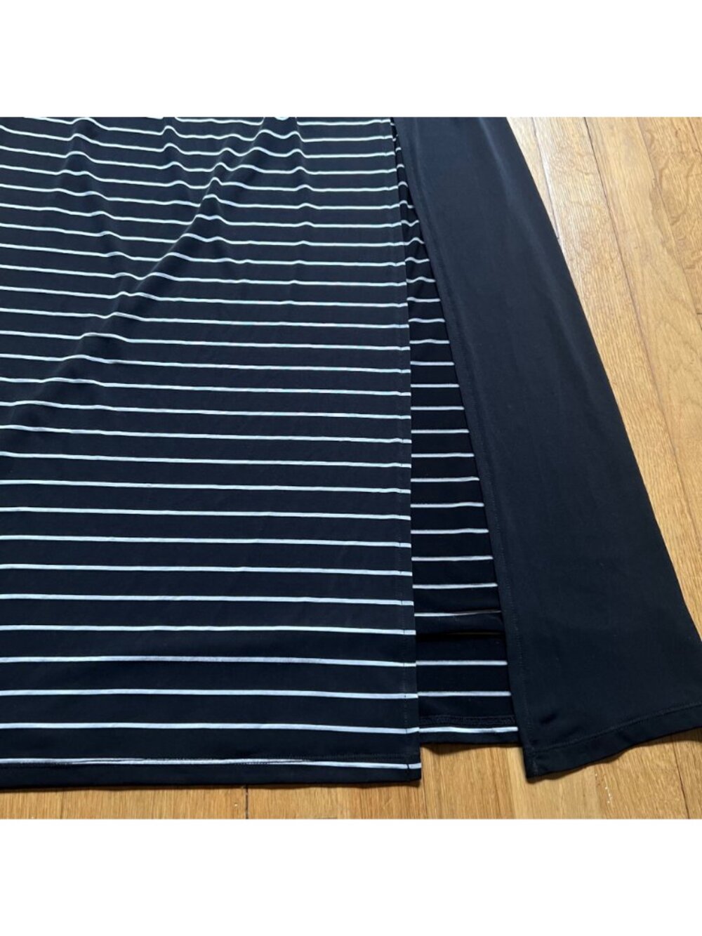Whimsigoth New Romantics Free People M Black & White Striped Referee Maxi Dress - Picture 14 of 16